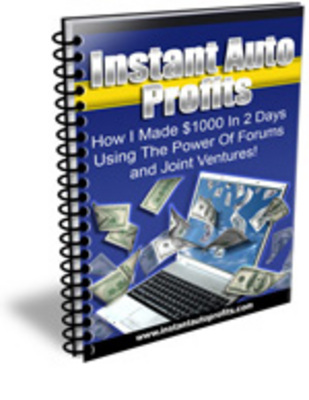 Product picture Instant Auto Profits Report    - PLR Rights Included
