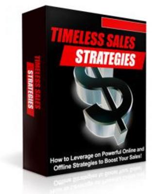 Product picture Timeless Sales Strategies - PLR Rights Included